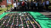 Upayakan Pemberantasan Miras, Kepolisian Kukar Musnahkan 704 Botol