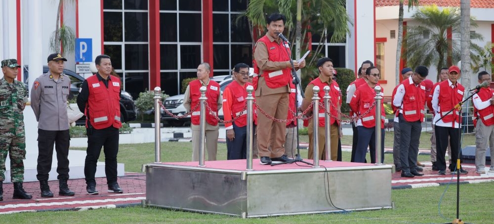 PMI Kukar Gelar Apel untuk Jamin Keselamatan Masyarakat saat Lebaran 2024