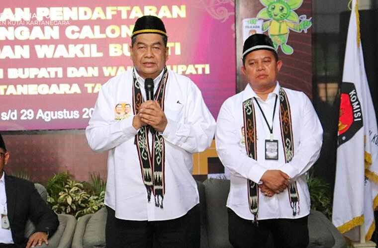 Kampanye calon Bupati Kabupaten Kukar hadir 200 simpatisan (Instagram/@kpu_kukar)